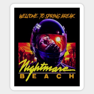 Nightmare Beach, Classic Horror (Version 2) Sticker